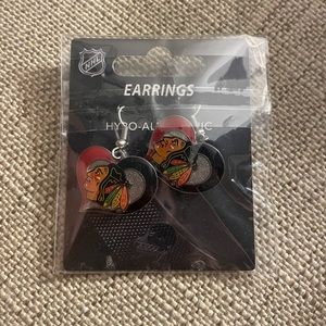 Hypoallergenic Chicago Blackhawks Earrings
